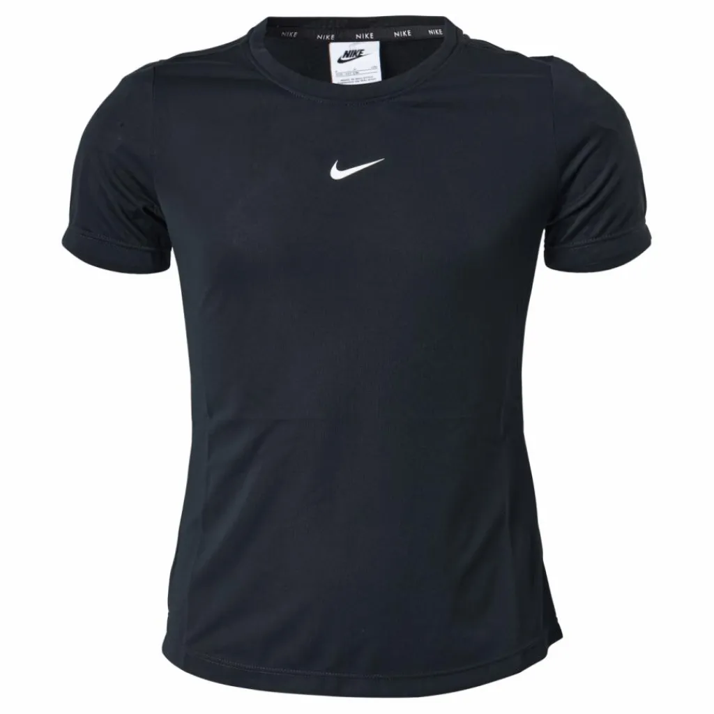 Dri-FIT One Big Kids' (Girls') Short-Sleeve Top BLACK/WHITE*Nike Sale