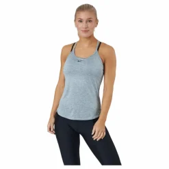 Nike Dri-FIT One Elastika Women's Standard Fit Tank PARTICLE GREY/HTR/BLACK Grå Online