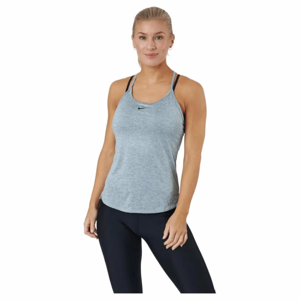 Nike Dri-FIT One Elastika Women's Standard Fit Tank PARTICLE GREY/HTR/BLACK Grå Online