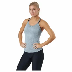 Nike Dri-FIT One Elastika Women's Standard Fit Tank PARTICLE GREY/HTR/BLACK Grå Online