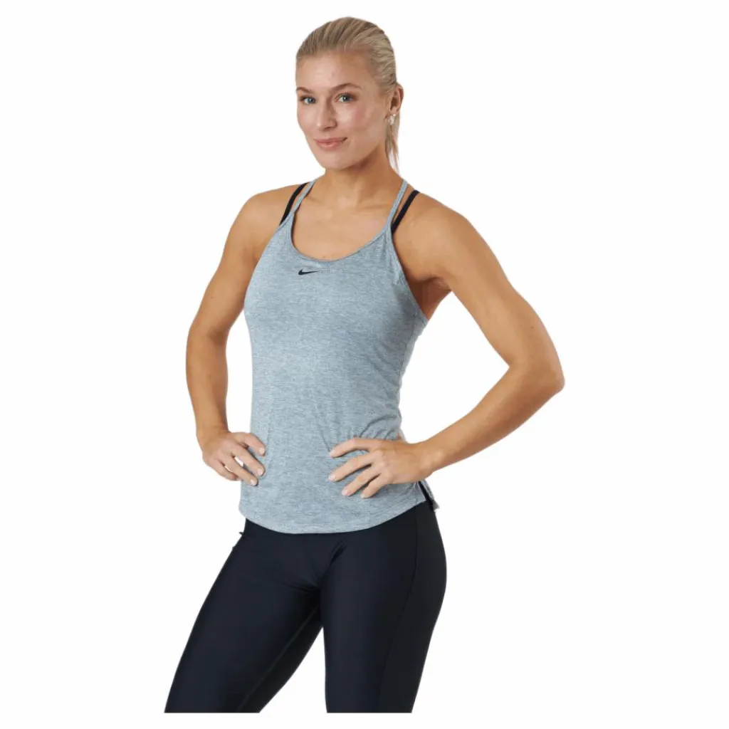 Nike Dri-FIT One Elastika Women's Standard Fit Tank PARTICLE GREY/HTR/BLACK Grå Online