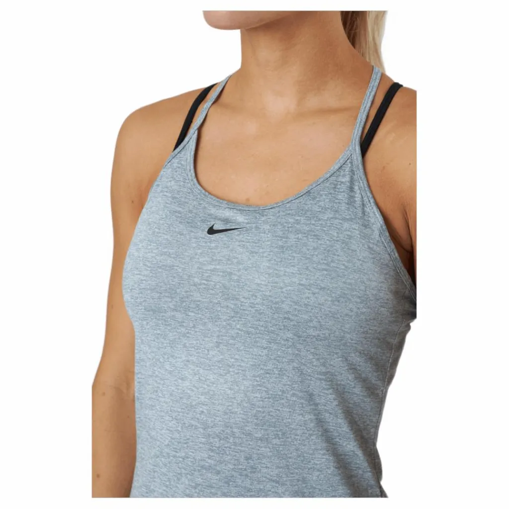 Nike Dri-FIT One Elastika Women's Standard Fit Tank PARTICLE GREY/HTR/BLACK Grå Online