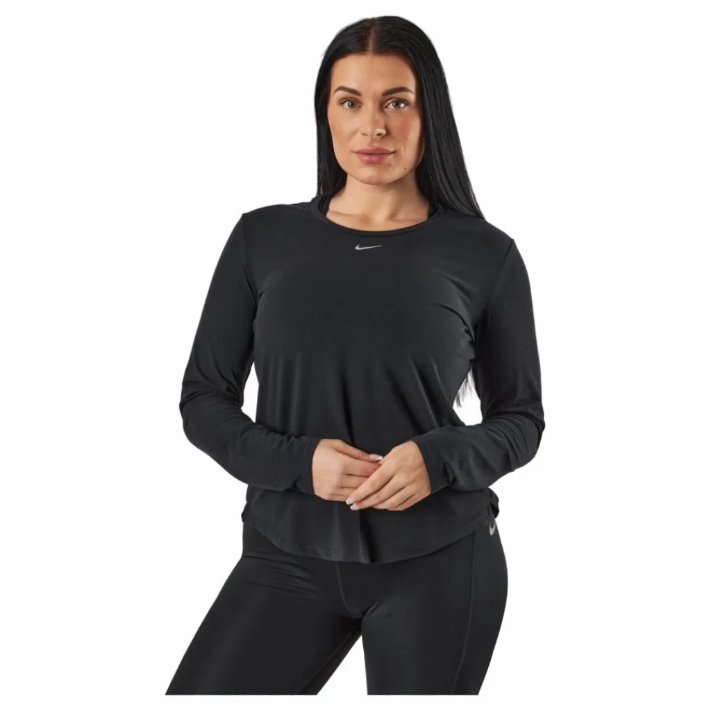 Dri-FIT One Luxe Women's Standard Fit Long-Sleeve Top BLACK/REFLECTIVE SILV*Nike Outlet