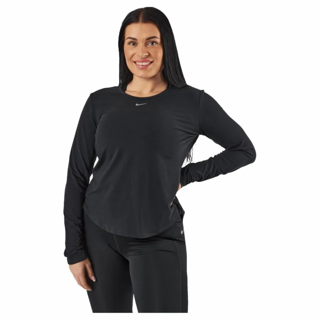 Dri-FIT One Luxe Women's Standard Fit Long-Sleeve Top BLACK/REFLECTIVE SILV*Nike Outlet