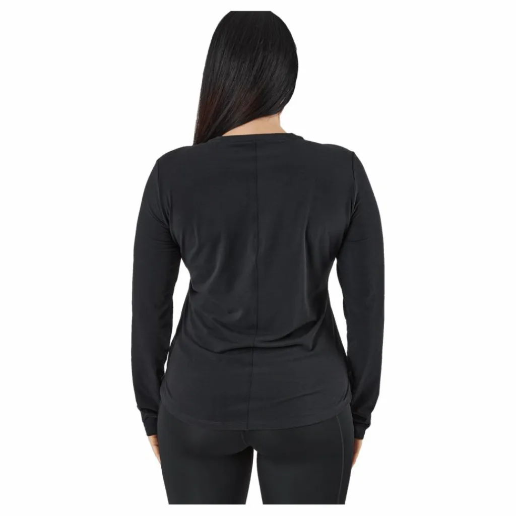 Dri-FIT One Luxe Women's Standard Fit Long-Sleeve Top BLACK/REFLECTIVE SILV*Nike Outlet