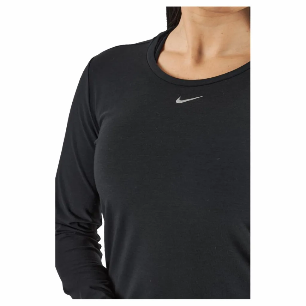 Dri-FIT One Luxe Women's Standard Fit Long-Sleeve Top BLACK/REFLECTIVE SILV*Nike Outlet