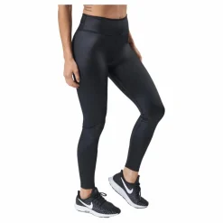 Nike Dri-FIT One Women's Mid-Rise Shine Leggings BLACK/WHITE Svart Outlet