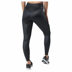 Nike Dri-FIT One Women's Mid-Rise Shine Leggings BLACK/WHITE Svart Outlet
