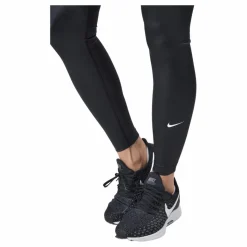 Nike Dri-FIT One Women's Mid-Rise Shine Leggings BLACK/WHITE Svart Outlet