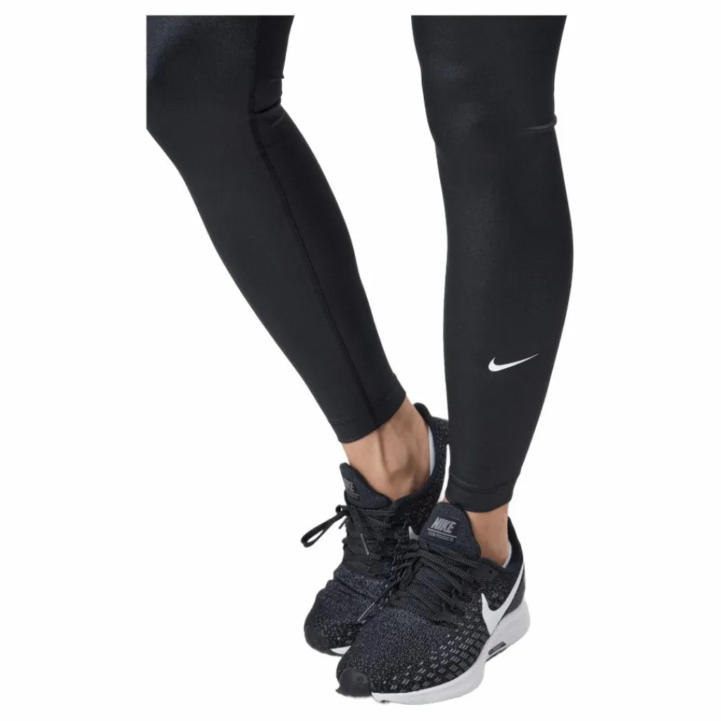 Nike Dri-FIT One Women's Mid-Rise Shine Leggings BLACK/WHITE Svart Outlet