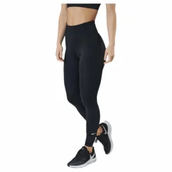 Nike Dri-FIT One Women's Mid-Rise Leggings BLACK/WHITE Svart Hot