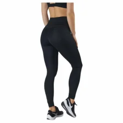 Nike Dri-FIT One Women's Mid-Rise Leggings BLACK/WHITE Svart Hot
