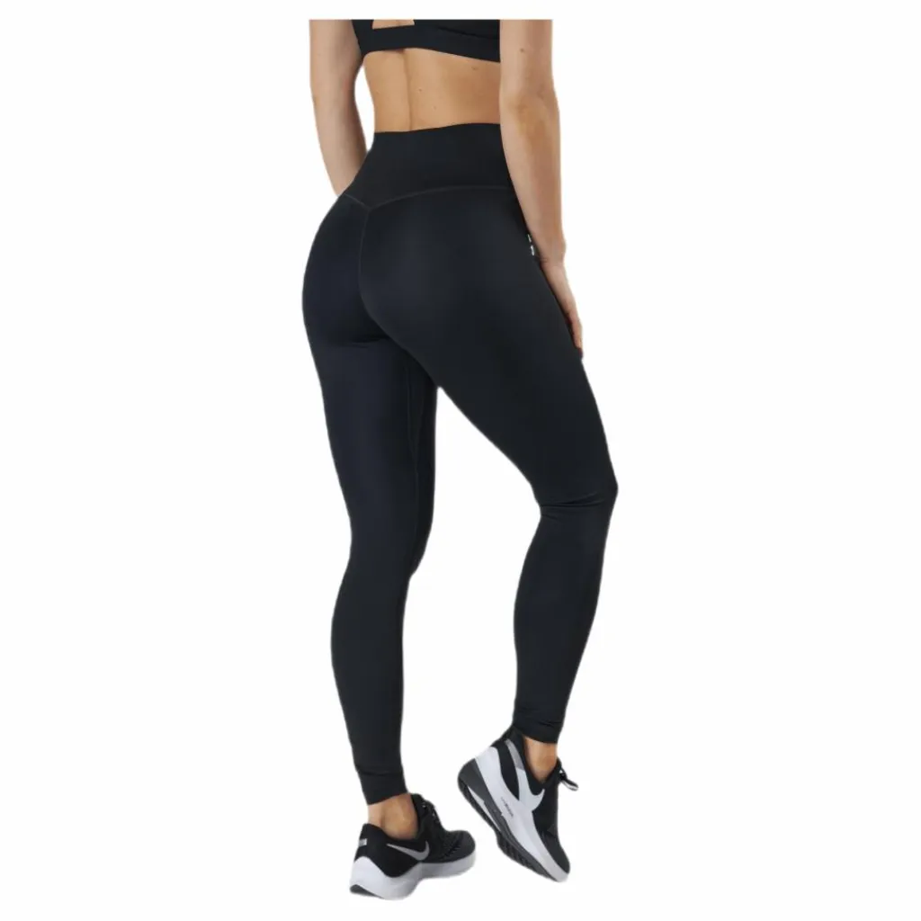 Nike Dri-FIT One Women's Mid-Rise Leggings BLACK/WHITE Svart Hot