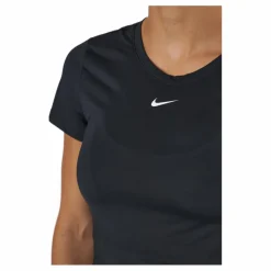 Dri-FIT One Women's Slim Fit Short-Sleeve Top BLACK/WHITE*Nike