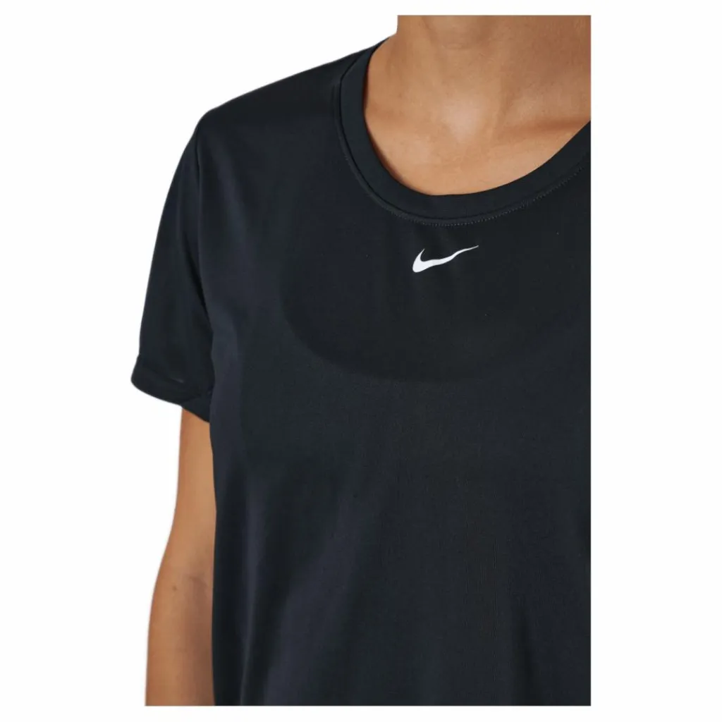 Nike Dri-FIT One Women's Standard Fit Short-Sleeve Top BLACK/WHITE Svart Online