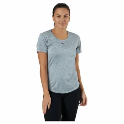 Dri-FIT One Women's Standard Fit Short-Sleeve Top PARTICLE GREY/HTR/BLACK*Nike