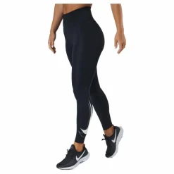 Nike Dri-fit Swoosh Run Women's 7/8 Black/white Svart Best