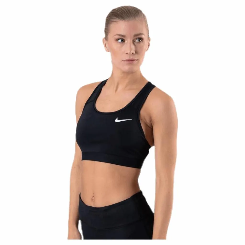 Dri-FIT Swoosh Women's Medium-Support Non-Padded Sports Bra BLACK/BLACK/WHITE*Nike