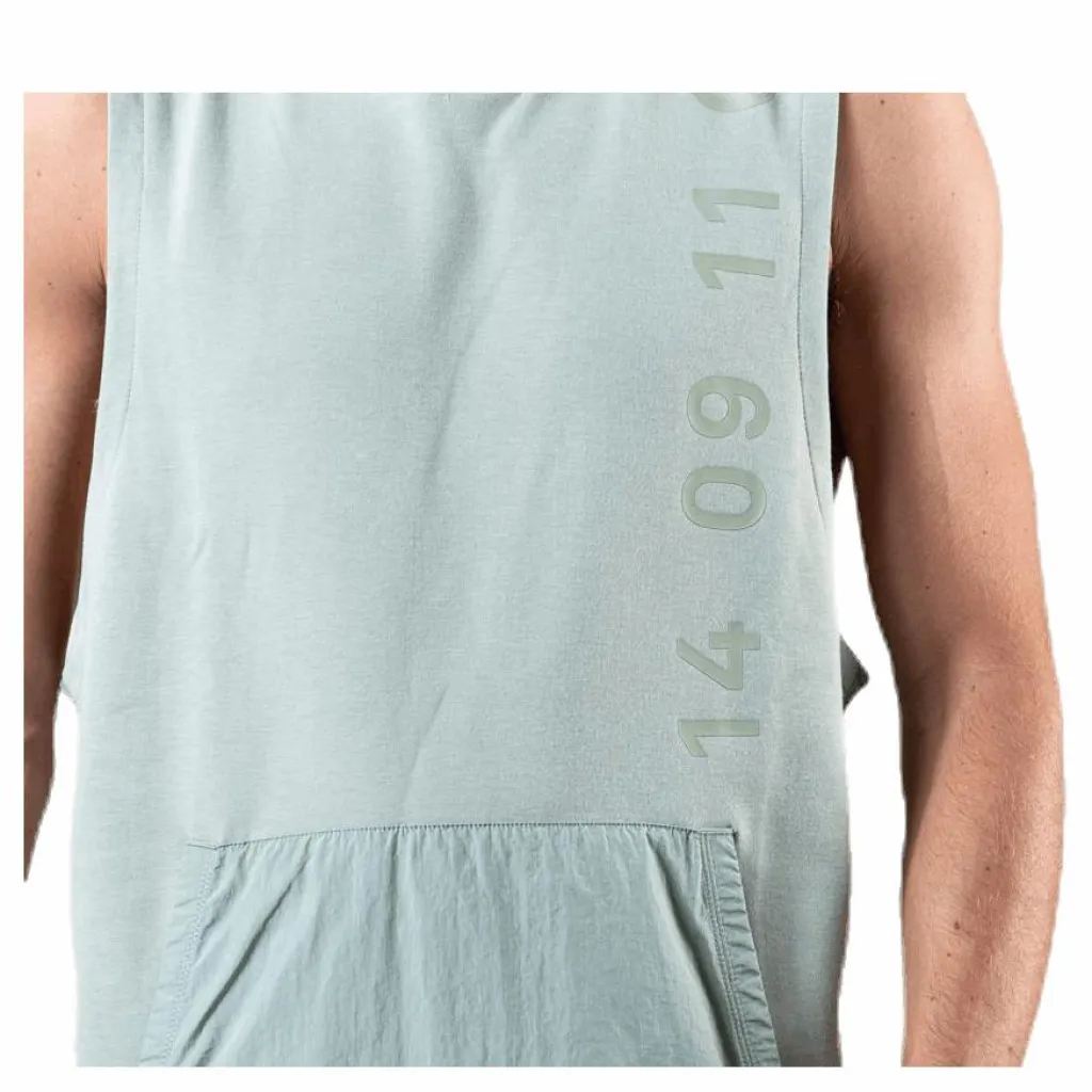 Nike Dri-FIT Therma Sleeveless Hood Black/Green Blå Online