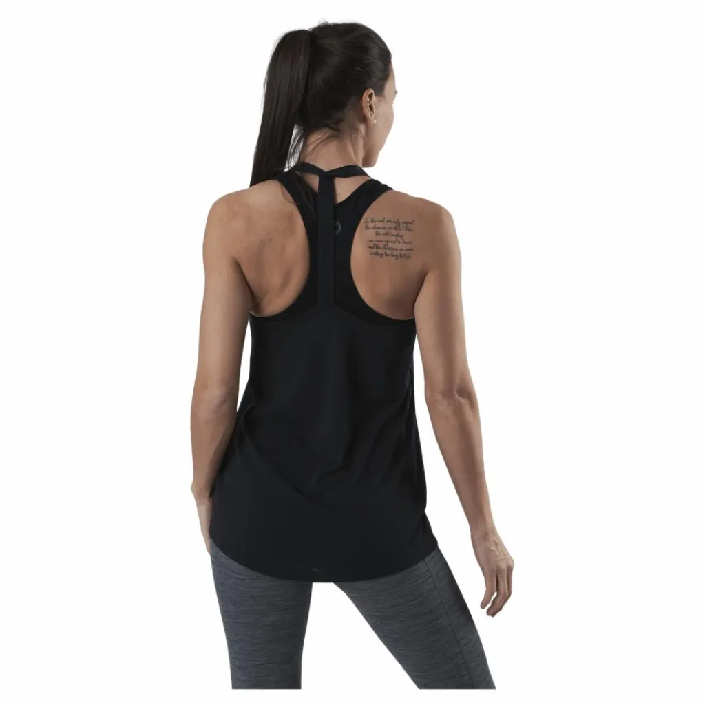 Nike Dry Essential Elastika Tank White/Black Svart Clearance