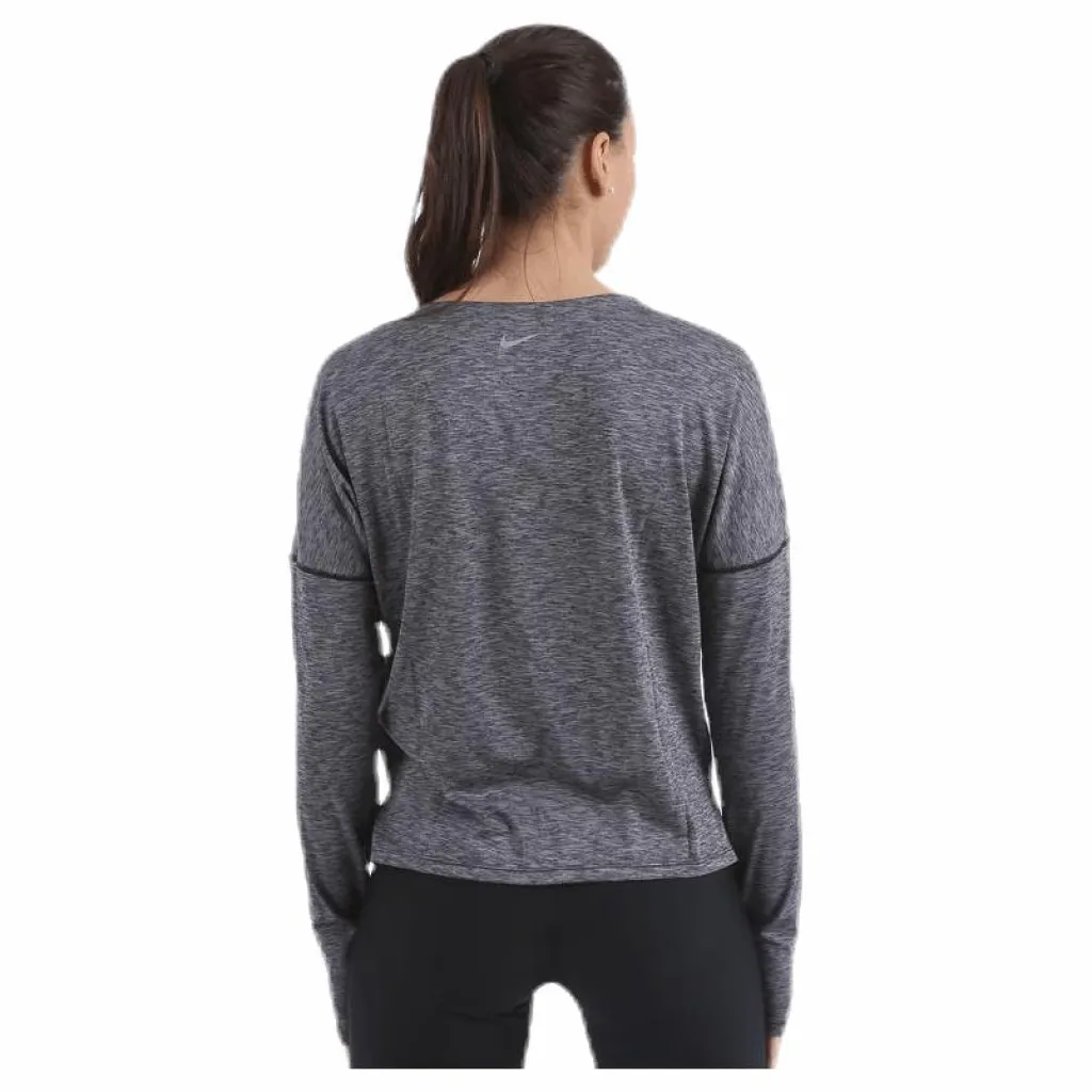 Nike Dry Medalist Htr LS Top Black Svart Sale