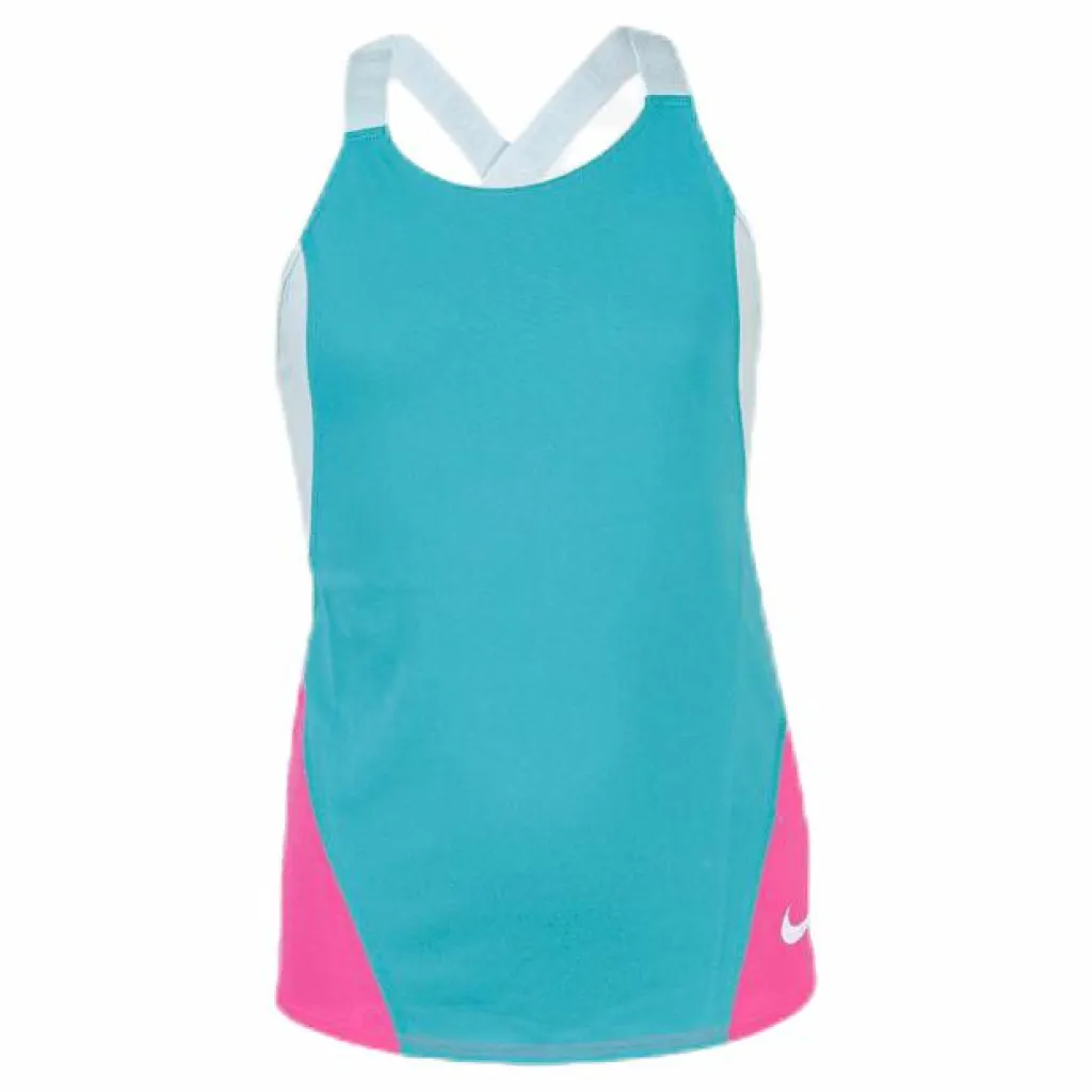 Dry Tank Elastic Strap Blue/Pink*Nike Online
