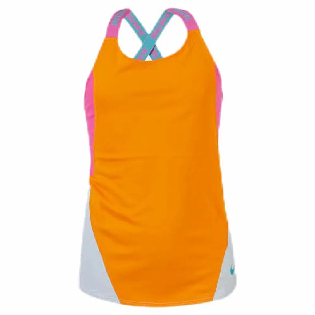 Nike Dry Tank Elastic Strap Orange Clearance