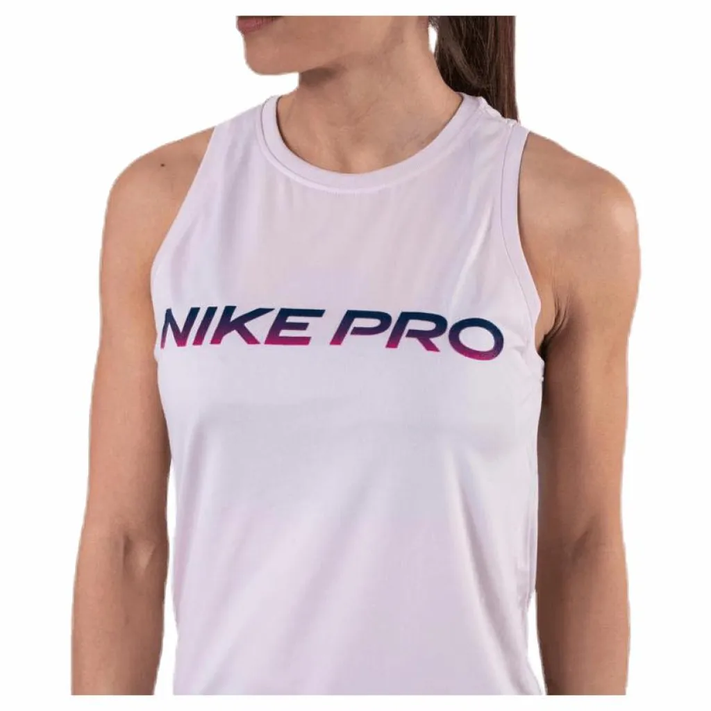 Nike Dry Tank Leg Novelty Pink Vit Outlet