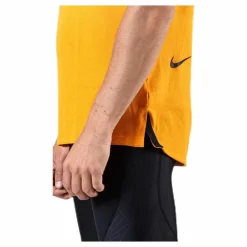 Nike Dry Top SS TP1 Orange Gul Outlet