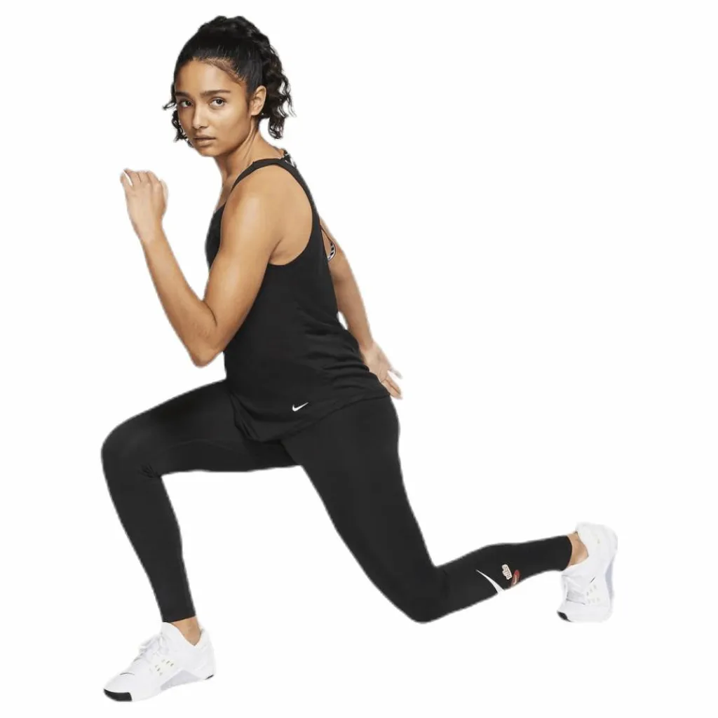 Nike Dry Victory Elastika Tank White/Black Svart New