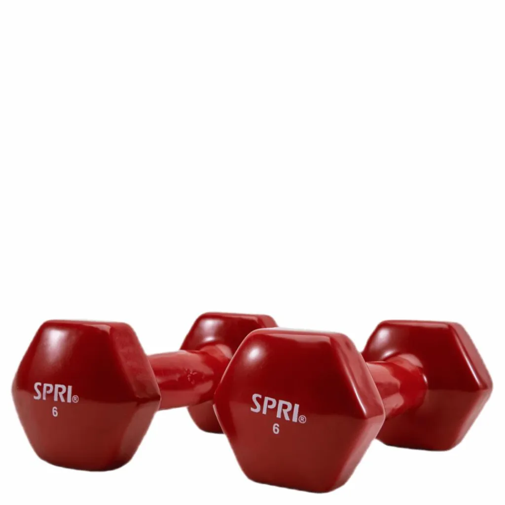 SPRI Dumbbell Vinyl 2,7KG/6LBS Röd Clearance