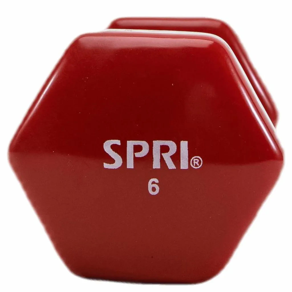 SPRI Dumbbell Vinyl 2,7KG/6LBS Röd Clearance