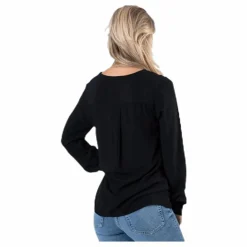 Pieces Ea Ls Shirt Black Svart Online