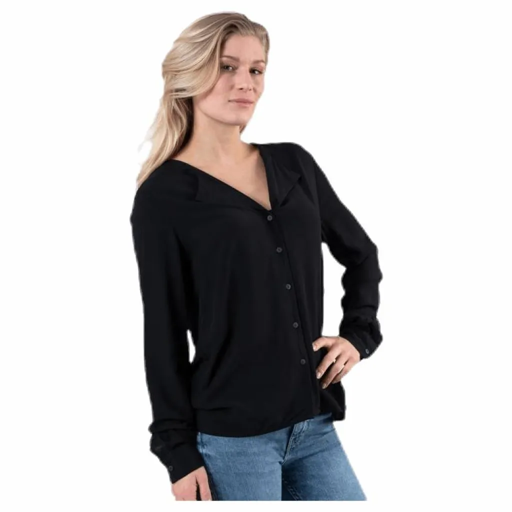 Pieces Ea Ls Shirt Black Svart Online