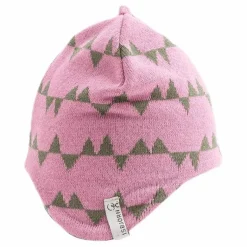ISBJÖRN Of Sweden Eaglet Knitted Flap Cap Pink Rosa Best