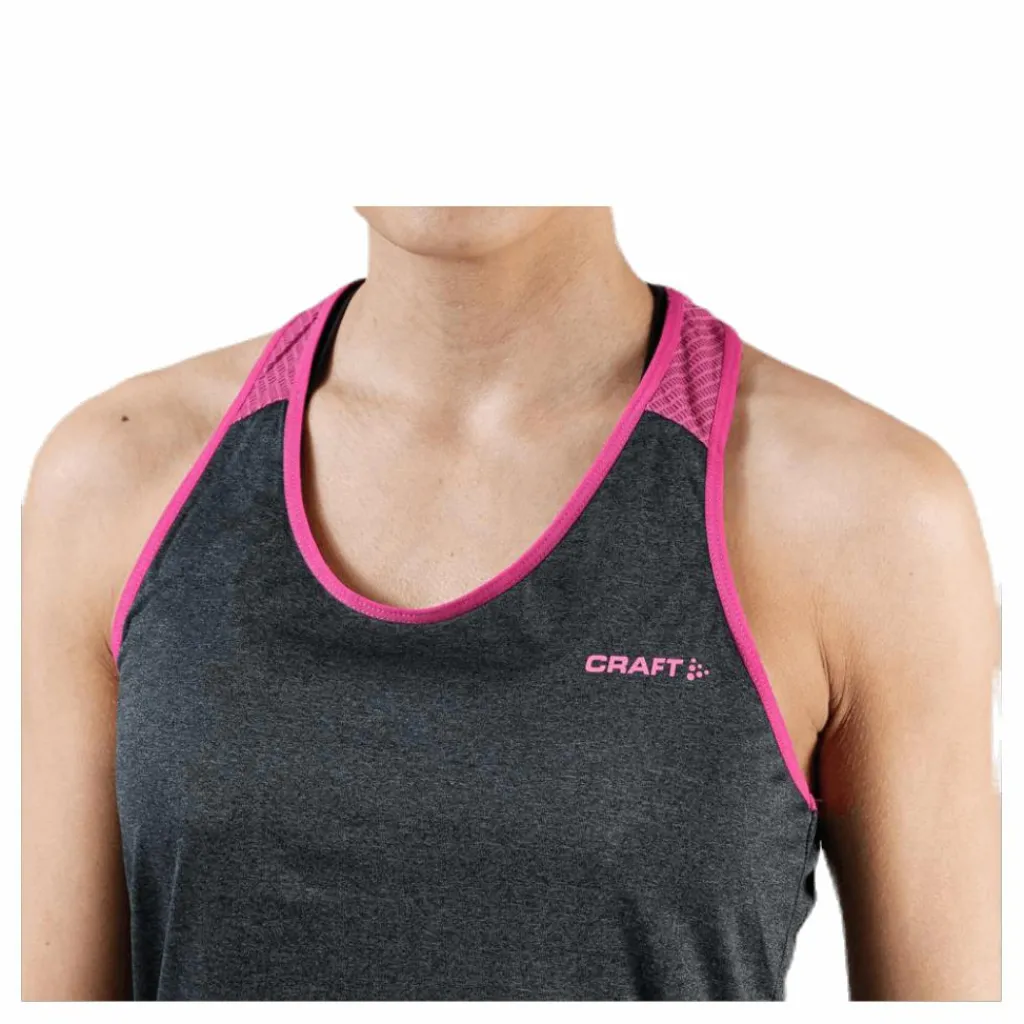 Eaze Singlet Pink/Black/Grey*Craft Clearance