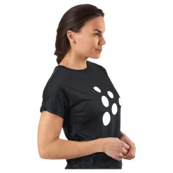 Craft Eaze SS Logo Mesh Tee White/Black Vit och Svart Best