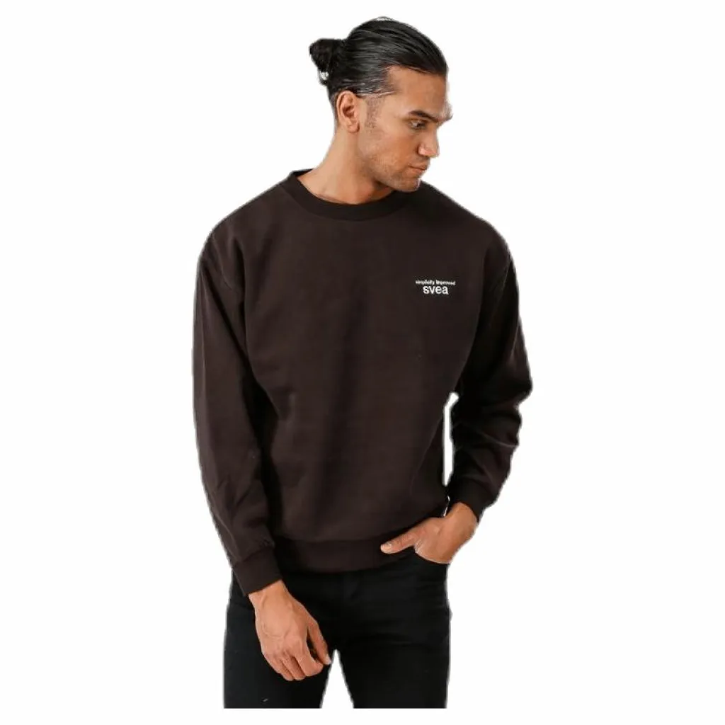 Svea Edwin Sweatshirt Brown Brun