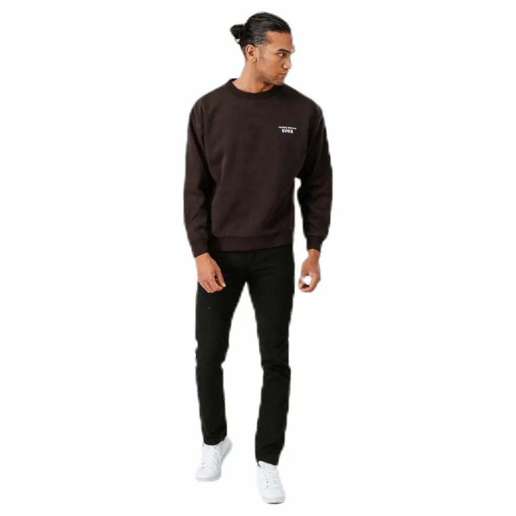 Svea Edwin Sweatshirt Brown Brun