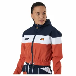 Ellesse El Sambry Crop Track Top Orange Hot