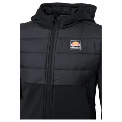 Ellesse El Vuole Jnr Fz Jacket Black Svart Discount