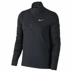 Nike Element Women's 1/2-Zip Running Top BLACK/REFLECTIVE SILV Svart Outlet