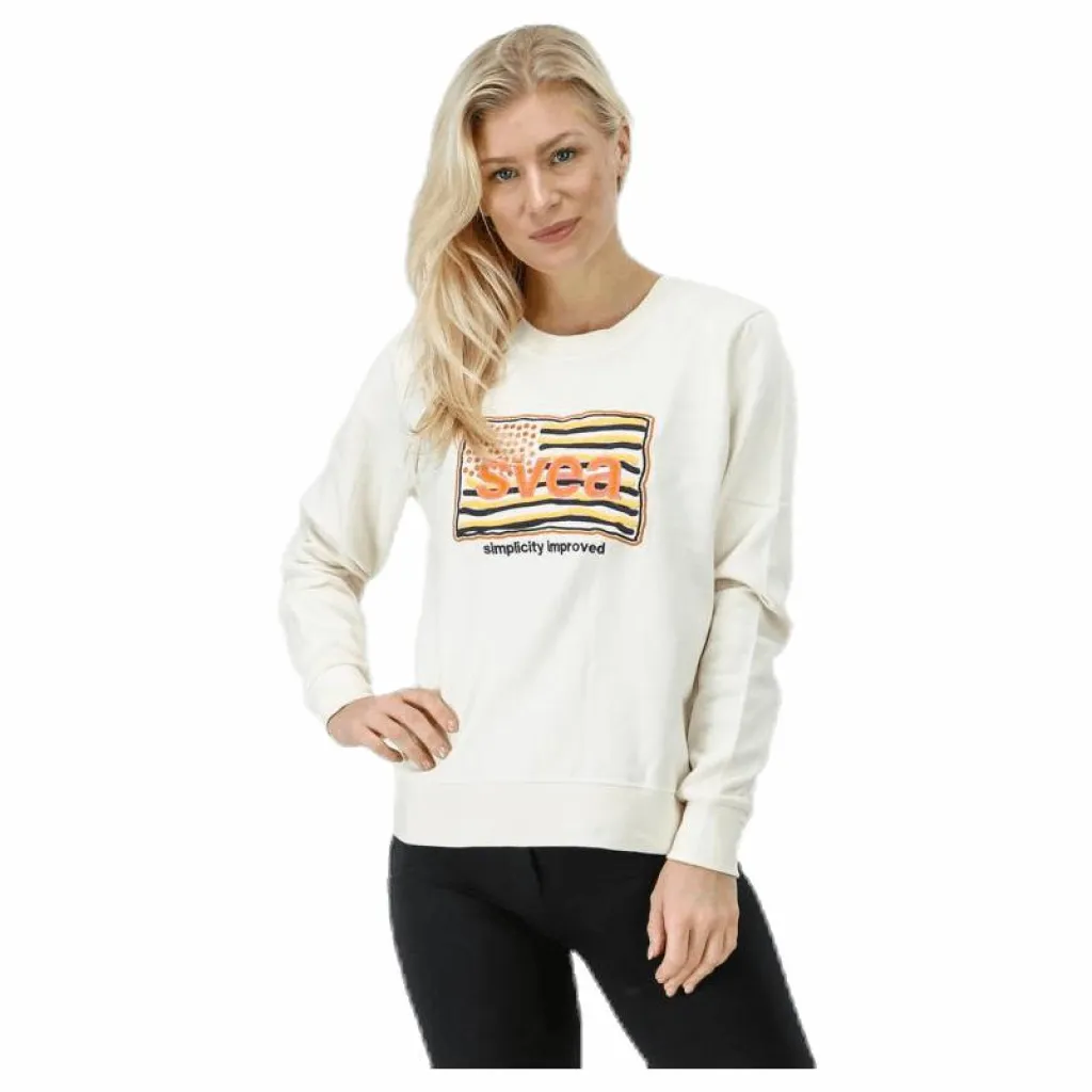Svea Ella Crew White Vit
