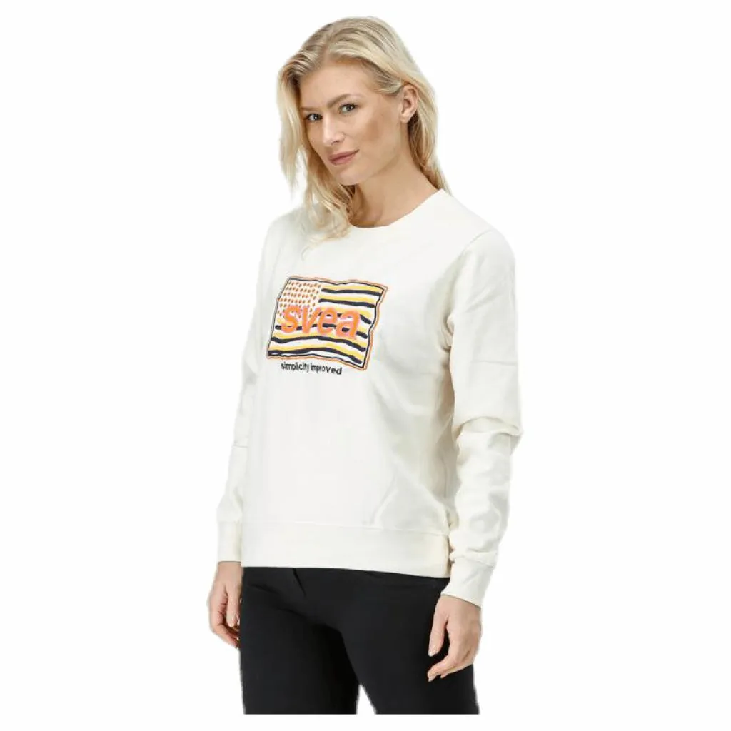 Svea Ella Crew White Vit