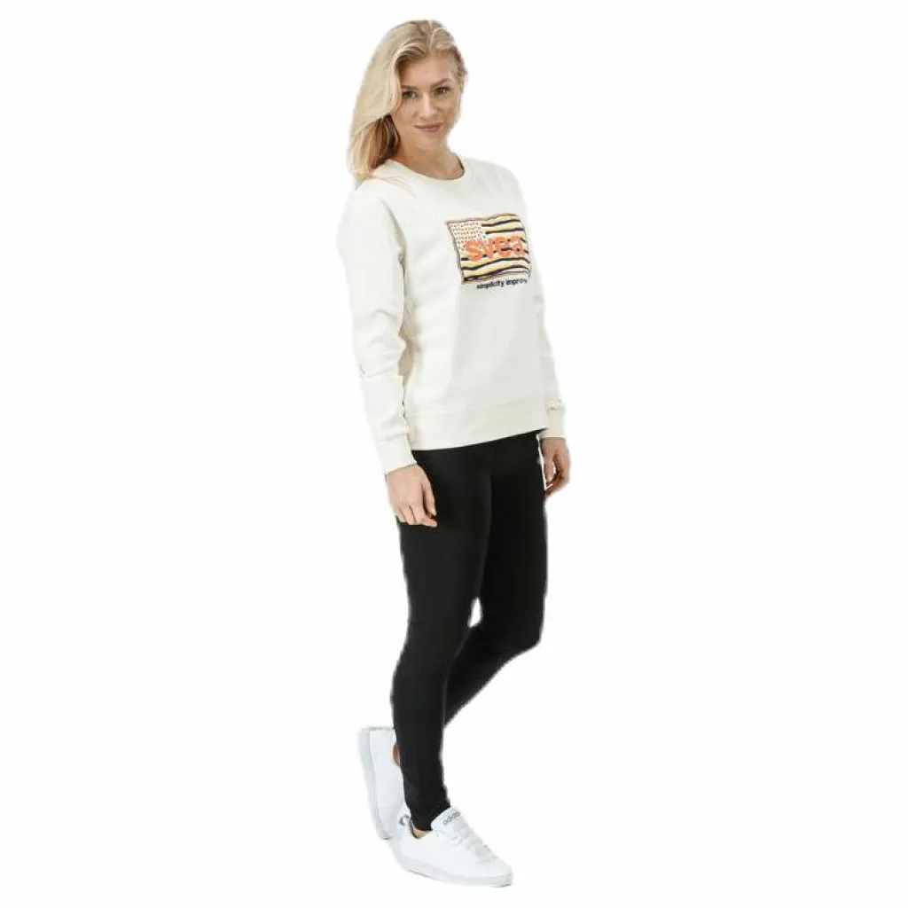 Svea Ella Crew White Vit