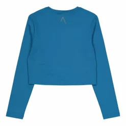 Ella Overlap Long Sleeve Top Blue Coral*BLACC Sale