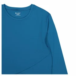 Ella Overlap Long Sleeve Top Blue Coral*BLACC Sale