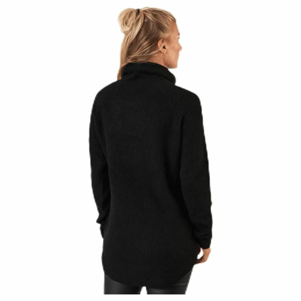Pieces Ellen Ls Long Knit Black Svart New