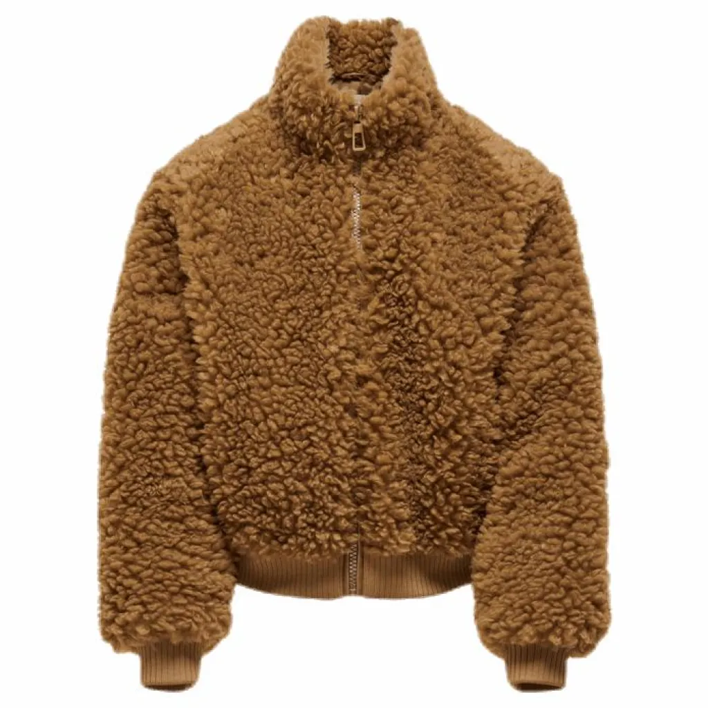 Kids Only Ellie Sherpa Bomber Brown Brun Discount