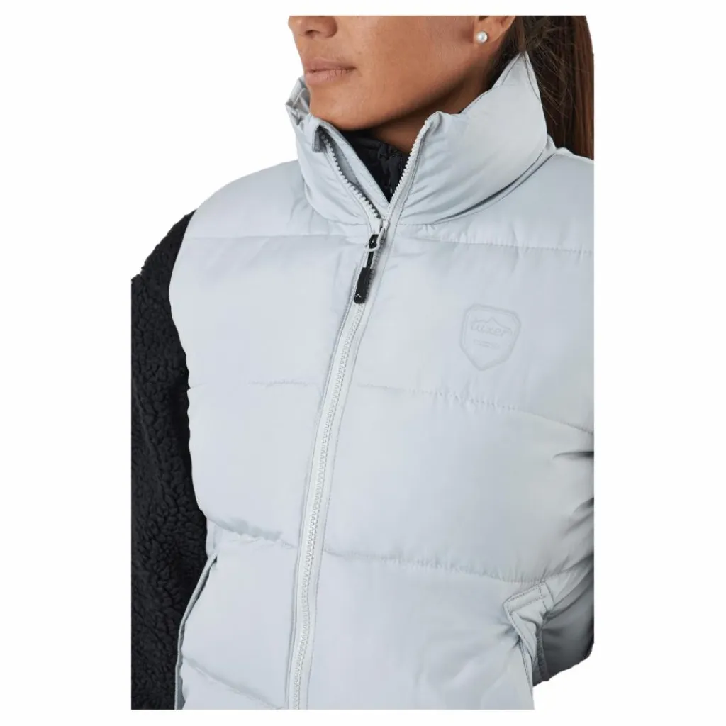 Tuxer Elmira Reco Waistcoat Light Grey Flerfärgad Discount